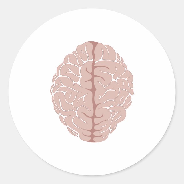 Brain Classic Round Sticker (Front)