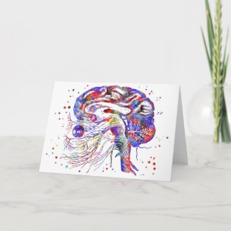 Brain cranial nerves, brain cranial nerves card