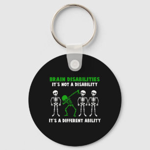 Brain Disabilities Awareness It's Not A Disability Key Ring