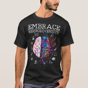 Brain Embrace Neurodiversity Autism Awareness Mont T-Shirt