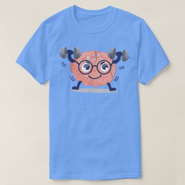 Brain Exercise Neurologist Neuroscience - Funny Sc T-Shirt (Design Front)