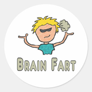 Brain Fart Classic Round Sticker