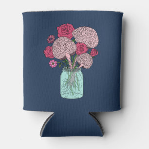 Brain Flower Bouquet Can Cooler