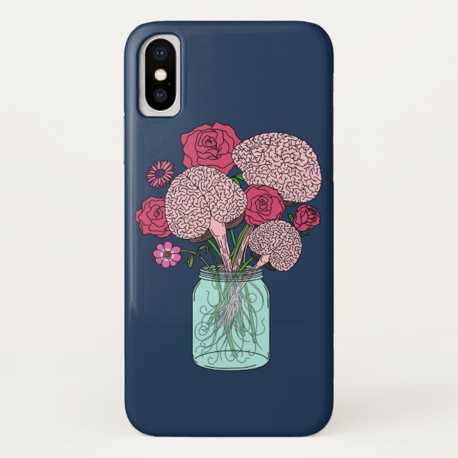 Brain Flower Bouquet Case-Mate iPhone Case (Back)
