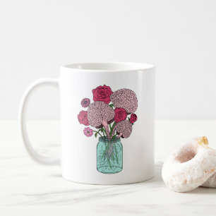 Brain Flower Bouquet Coffee Mug