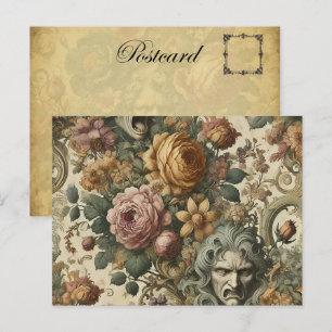 Brain Fog – Gothic Floral Holiday Postcard