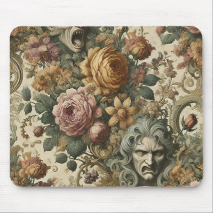 Brain Fog – Gothic Floral Mouse Mat