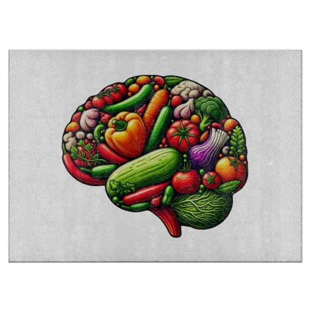 Brain Food Cutting Board (Front)