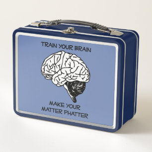 Brain Food for Phat Heads by Aleta Metal Lunch Box