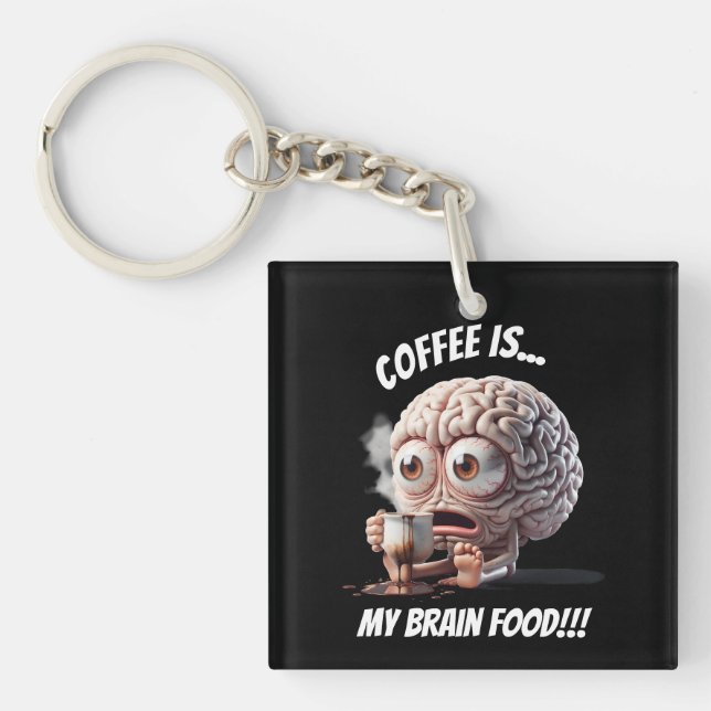 Brain Food Key Ring (Front)