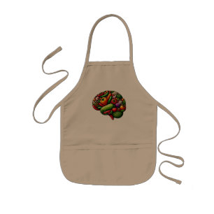 Brain Food Kids Apron