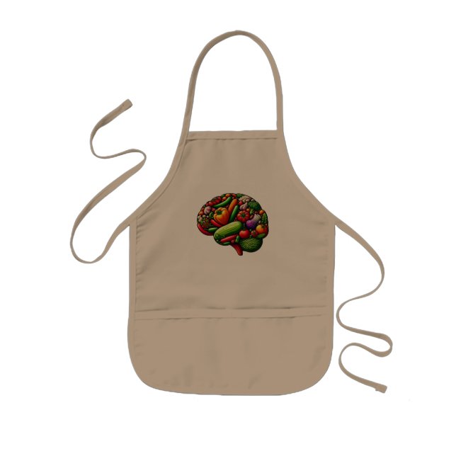 Brain Food Kids Apron (Front)