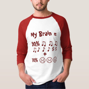 Brain Formula: Funny Quote Raglan T-Shirt