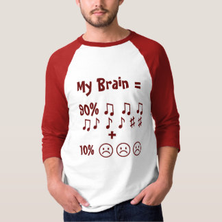 Brain Formula: Funny Quote Raglan T-Shirt