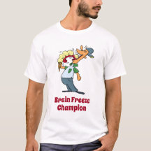 Brain Freeze Champion Ice Cream Funny Cartoon