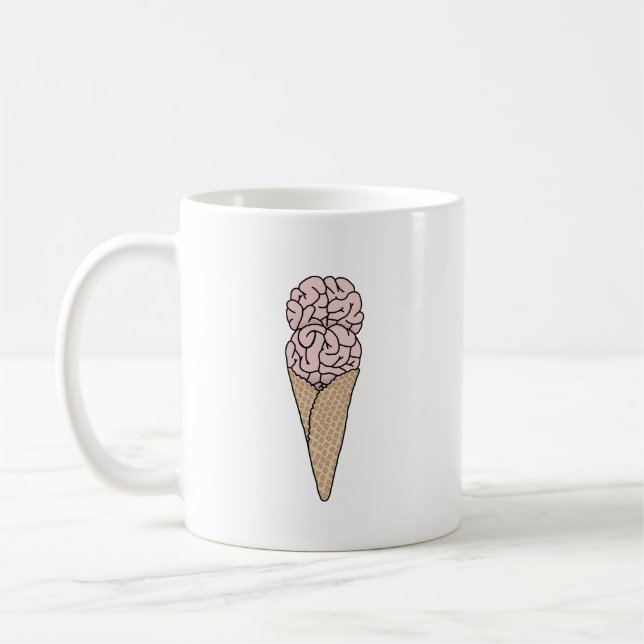 Brain Freeze Ice Cream Coffee Mug (Left)