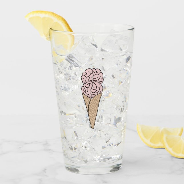 Brain Freeze Ice Cream Glass (Front Ice)