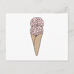 Brain Freeze Ice Cream Postcard