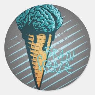 Brain Freeze Sticker