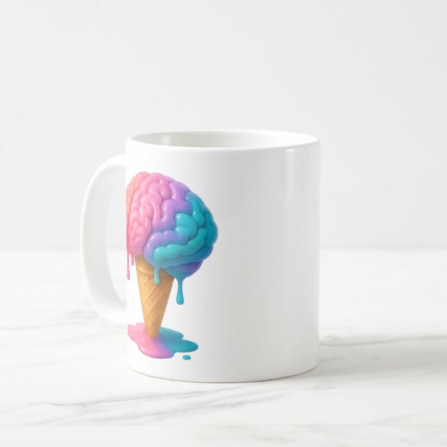 Brain Freeze: Sweet Ideas Melting Fast Coffee Mug (Front Left)