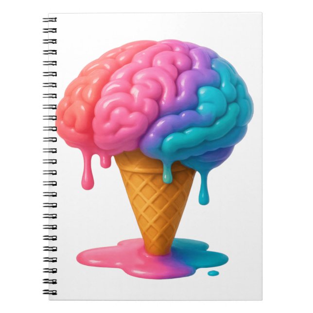 Brain Freeze: Sweet Ideas Melting Fast Notebook (Front)