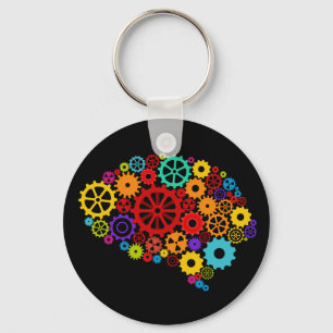 Brain Gears Keychain