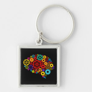 Brain Gears Keychain