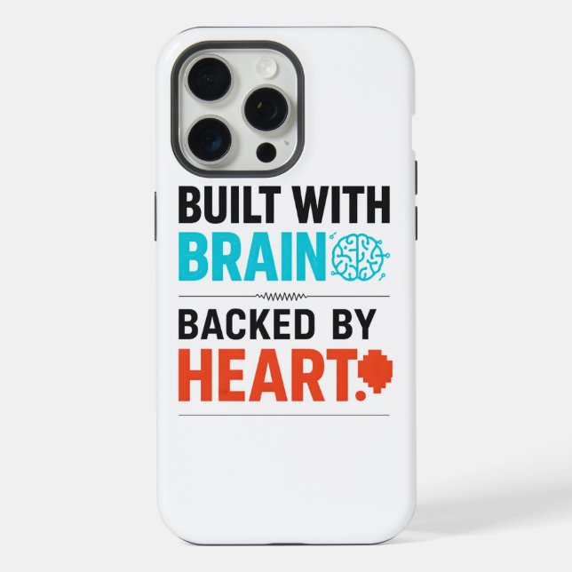 Brain & Heart iPhone Case (Back)