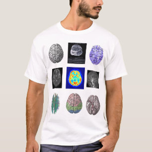 Brain Images white T T-Shirt