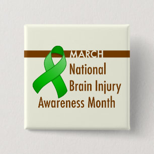 Brain Injury Awareness Month Button
