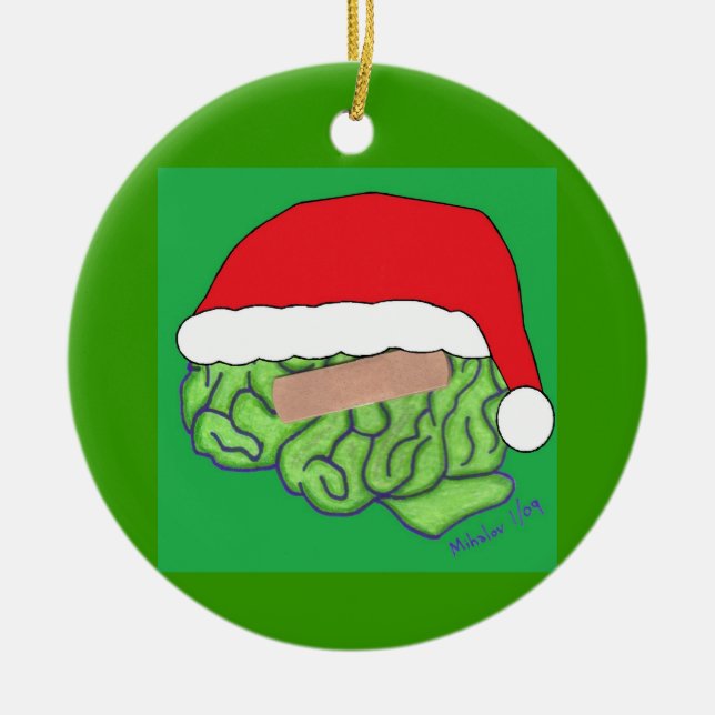Brain Injury Awareness ornament (Front)