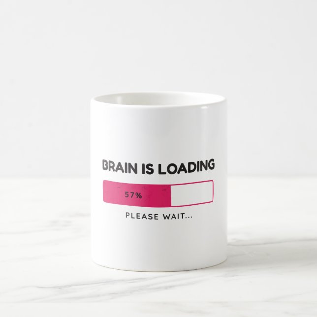 Brain is loading, please wait coffee mug (Center)
