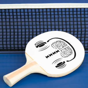 Brain Jam (Grey Matter) Ping Pong Paddle