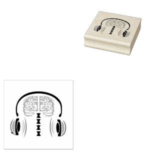 Brain Jam Rubber Stamp
