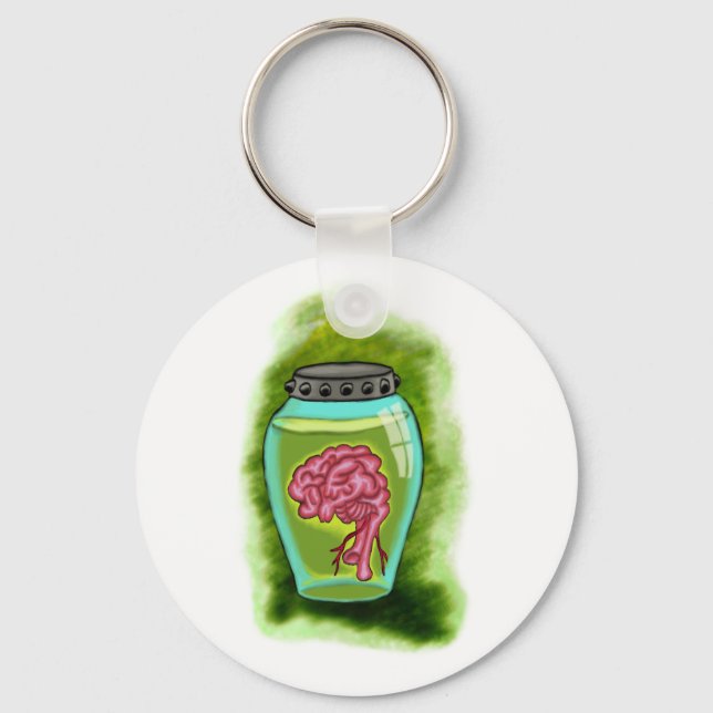 Brain Jar Keychain (Front)
