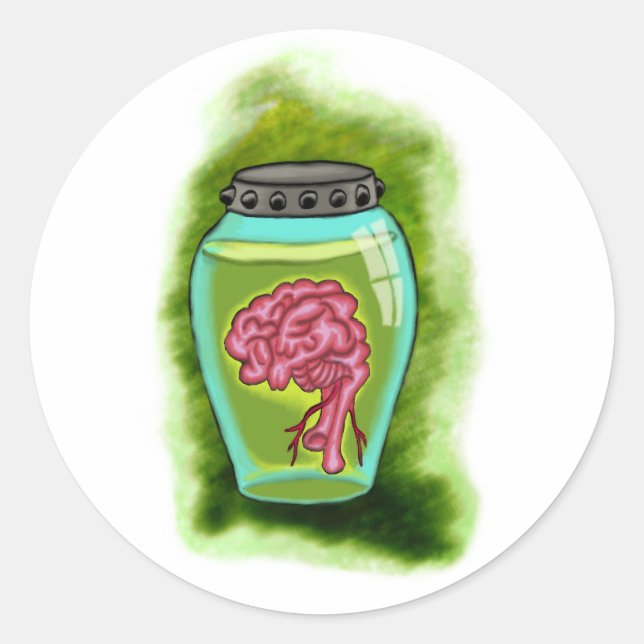Brain Jar Sticker (Front)