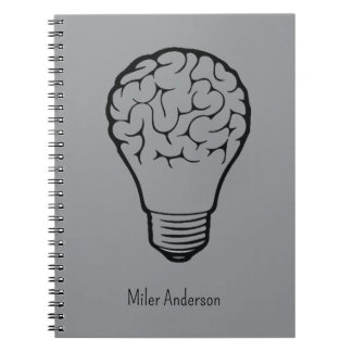 Brain Lamp - Creative Thinking Notebook- Mapping  Notebook