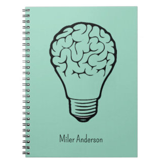 Brain Lamp - Creative Thinking Notebook- Mapping  Notebook