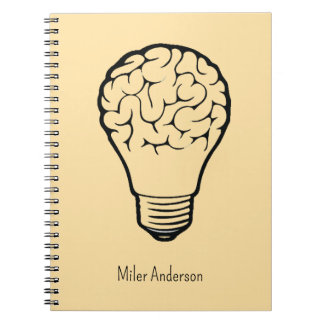 Brain Lamp - Creative Thinking Notebook- Mapping  Notebook