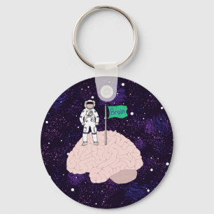 Brain Landing Key Ring