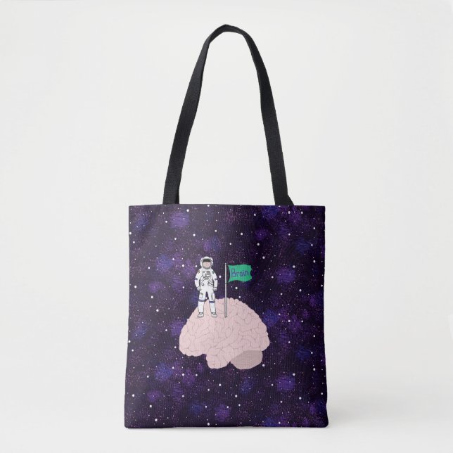 Brain Landing Tote Bag (Front)