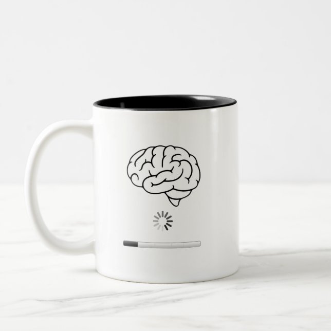 Brain Loading Coffee Mug (Left)
