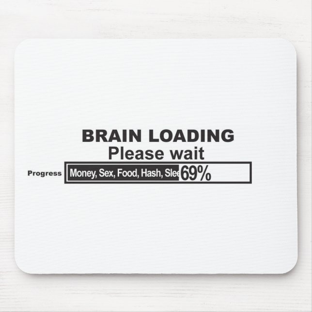 Brain Loading Mouse Mat (Front)