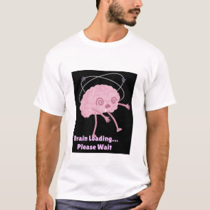 Brain Loading… Please Wait – Funny Comic Doodle T-Shirt