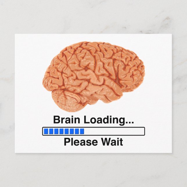 Brain Loading Postcard (Front)