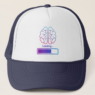 brain loading trucker hat