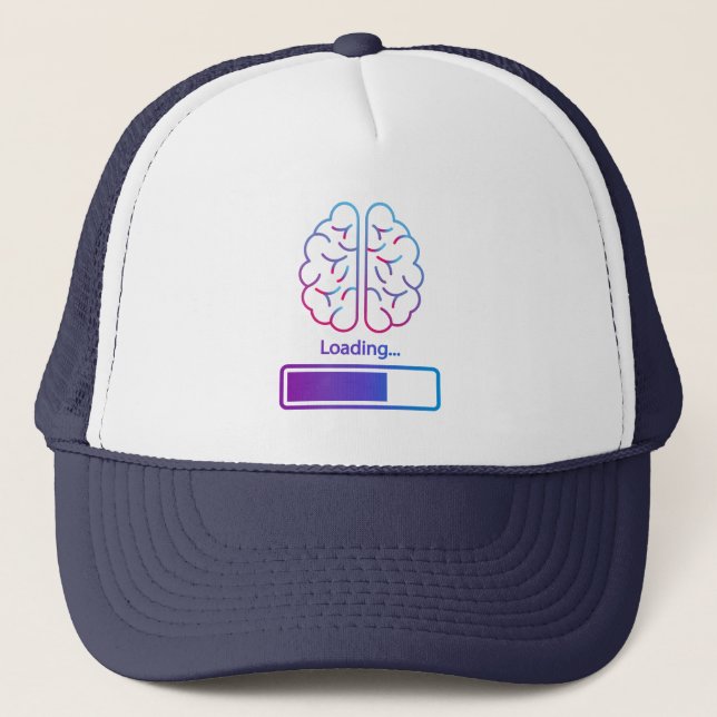 brain loading trucker hat (Front)
