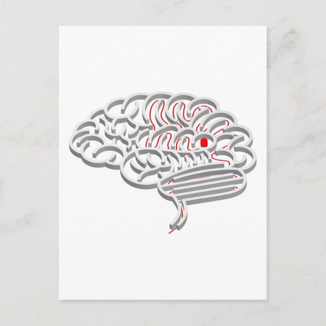 Brain maze concept postcard (Front)