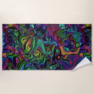 Brain Melt Beach Towel