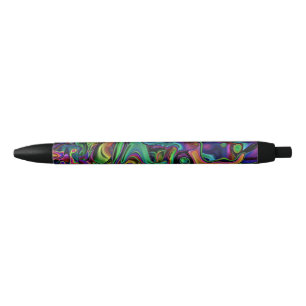 Brain Melt  Black Ink Pen